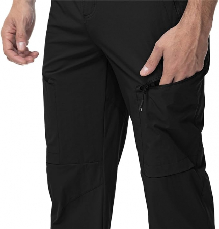 Pantaloni de drumeție pentru bărbați Donhobo, impermeabili, negru, 36 [4]