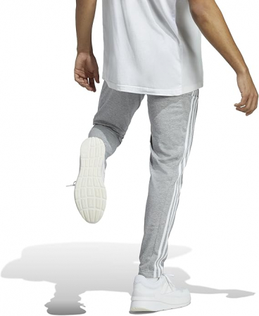 Pantaloni de trening pentru barbati Adidas Essentials, 3 dungi, gri, M [6]