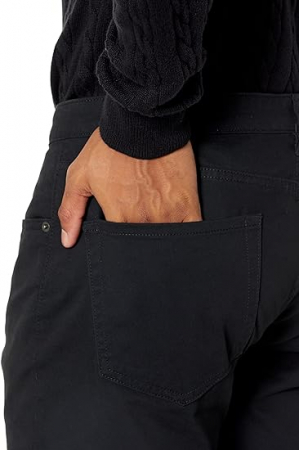 Pantaloni din twill elastic, slim-fit Amazon Essentials, Marimea 30W x 28L - S (Talie 77.5 cm) [3]