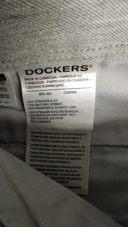 Pantaloni Dockers SMART 360 FLEX CHINO TAPERED, Negru, Marimea 31W/30L - S (Talie 78-81 cm) [3]