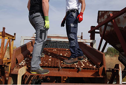 Pantaloni elastici de lucru Gahibre, cu genunchiere, reflectorizanti, Marimea M [5]