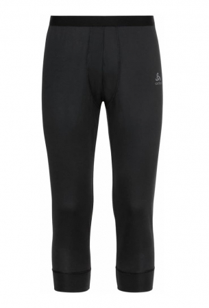 Fashion - Pantaloni funcționali de bărbați Odlo Active F-Dry Light Eco, lungime 3/4, negru, XL