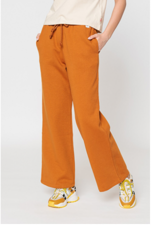 Blugi si Pantaloni femei - Pantaloni largi pentru femei, maro, Marimea S
