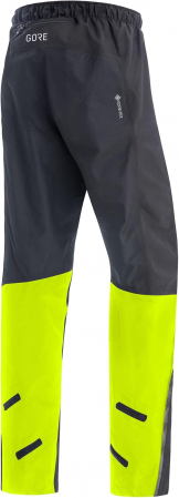 Pantaloni pentru bărbați Gore Wear Gore-Tex Paclite, negru/galben neon, XL [2]