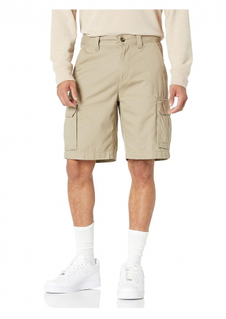 Fashion - Pantaloni scurți cargo pentru bărbați Amazon Essentials, crem, 33W