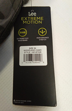 Pantaloni scurti cargo pentru barbati Lee Extreme Motion, Woodland Camo, 34W [3]