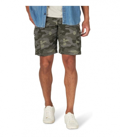 Blugi si Pantaloni barbati - Pantaloni scurti cargo pentru barbati Lee Extreme Motion, Woodland Camo, 34W