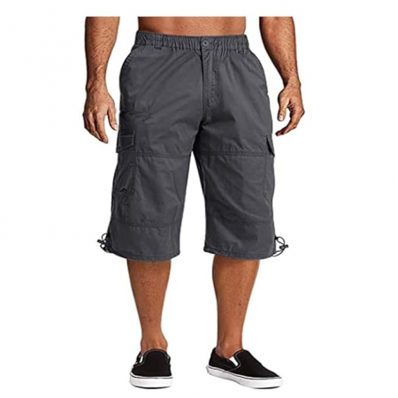 TOATE PRODUSELE - Pantaloni scurți cargo, relaxați, gri, marime 3XL