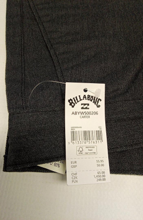 Pantaloni scurti Chino relaxed straight leg Billabong ABYWS00206, black heather, 30 [1]