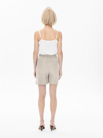 Pantaloni scurti cu talie inalta pentru femei ONLY Onltokyo, casual, bej, S [6]