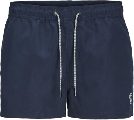 Pantaloni scurți de baie pentru bărbați JACK & JONES Jpstbora Bora Jjswim Solid Ly, bleumarin, S [1]