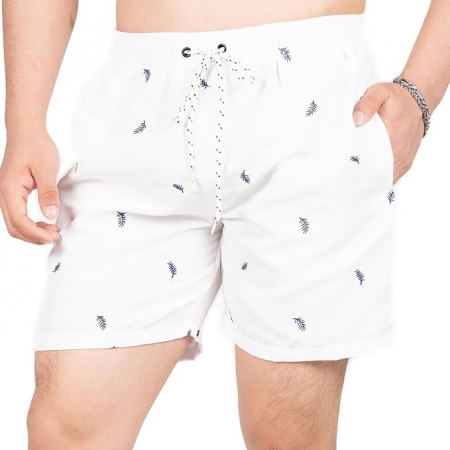 TOATE PRODUSELE - Pantaloni scurți de baie pentru bărbați TONY BACKER, alb, 3XL