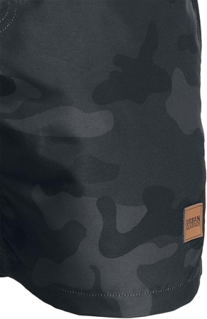 Pantaloni scurti de baie pentru barbati Urban Classics, negru camuflaj, 3XL [2]