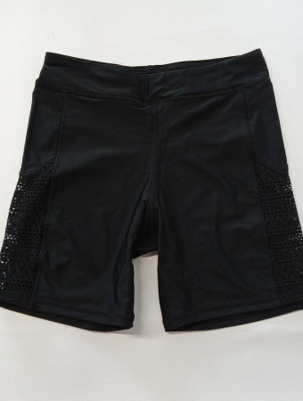 Pantaloni scurți de înot Attraco pentru femei, talie înaltă, negru, Marimea M [1]