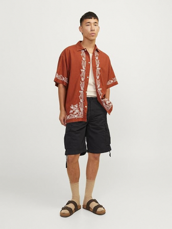 Pantaloni scurti pentru barbati JACK & JONES Jpstcole Jjtucker Cargo Short SN, negru, M [4]