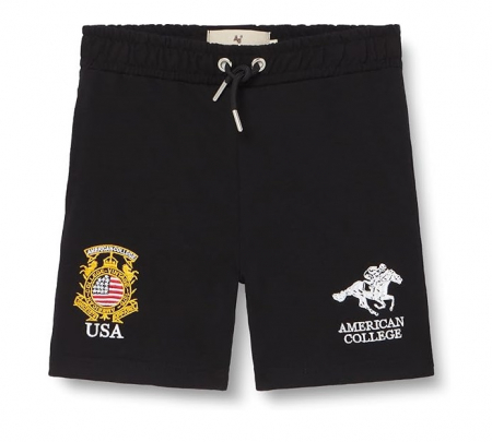 Imbracaminte si Incaltaminte copii - Pantaloni scurti pentru copii American College, unisex, negru, 12 ani