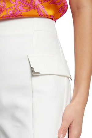 Pantaloni scurti pentru femei Morgan 241-SHOPY.F, cu taile inalta, alb, 36 [3]