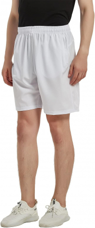 Pantaloni scurți sport HMIYA pentru bărbați, pantaloni scurți de alergare, alb, 3XL [6]