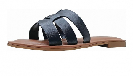 Incaltaminte femei - Papuci dama The Drop Monika, negru, marime 40