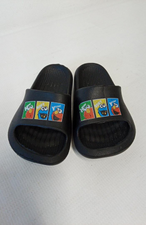 Fashion - Papuci pentru copii F58 negru, model cu desene, marime 28