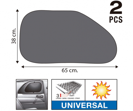 Parasolar Lateral Sumex 4410008, Negru, 38 x 65 cm [1]