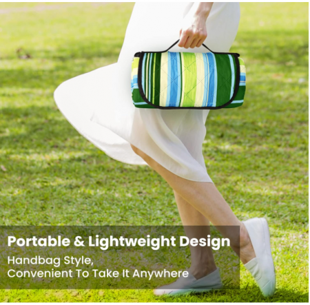 Pătură de picnic, 200 x 150 cm, pătură de plajă rezistentă la apă si nisip, pentru plaja si camping [9]