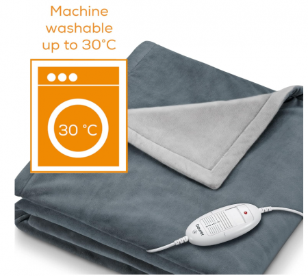 Pătură electrică Beurer HD 75, gri închis, 180 x 130 cm [3]