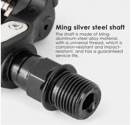 Pedala pentru bicicleta MTB si BMX Towwoo SPD, axă 9/16 inch (23/40 cm), 1 buc [6]