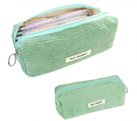 Penar din velur pentru studenți Topfunyy, verde [1]