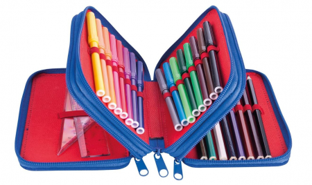 Penar scoalar echipat Gimboo, Albastru, 19 x 11.5 x 6 cm [1]