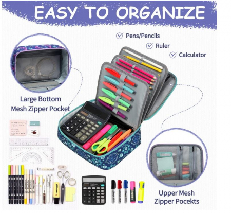 Penar VASCHY cu mai multe compartimente pentru scoala [3]