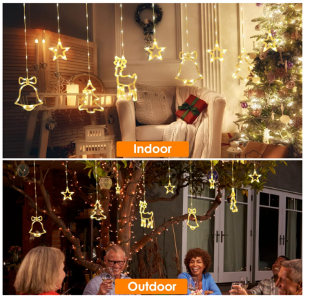 Perdea de lumini pentru interior Nekano cu 142 LED-uri 2.7 m [4]