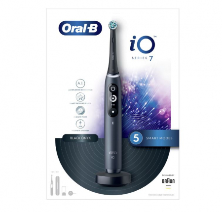Igiena dentara - Periuta de dinti electrica, Oral-B iO Series 7, negru