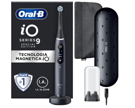 TOATE PRODUSELE - Periuta de dinti electrica ORAL-B iO9, Bluetooth, 7 programe, negru