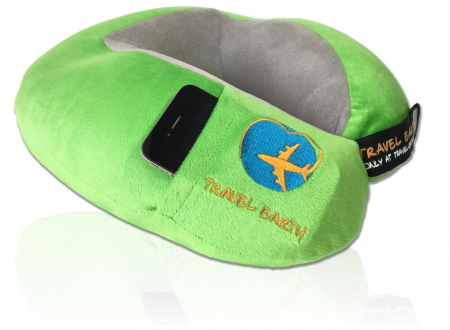 Perna de gat pentru calatorie UDREAM, ergonomica, spuma cu memorie, verde [1]