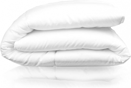 PIELSA Păturică pentru pătuț 100x120, igienică și respirabilă, toamnă-iarnă ALB NOU [1]