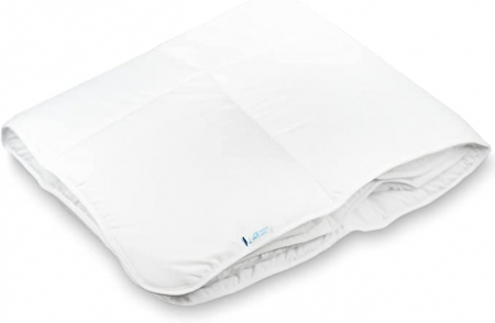 PIELSA Păturică pentru pătuț 100x120, igienică și respirabilă, toamnă-iarnă ALB NOU [2]