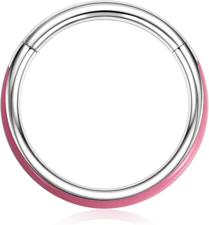 Piercing orbital AROWRO 16G, din oțel chirurgical 316L, roz [7]