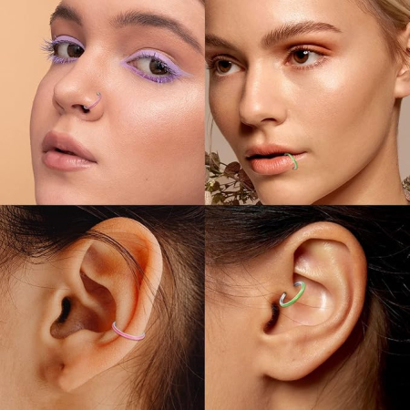 Piercing orbital AROWRO 16G, din oțel chirurgical 316L, roz [5]