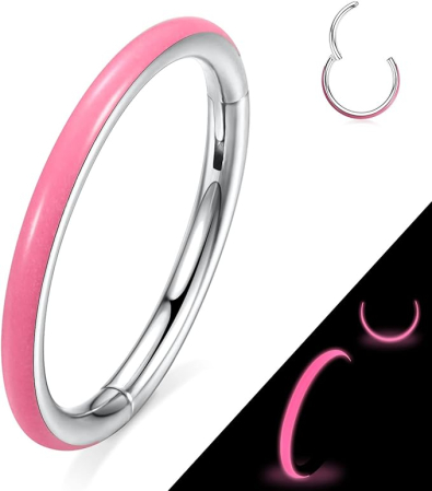 Piercing orbital AROWRO 16G, din oțel chirurgical 316L, roz [4]