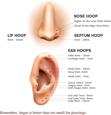 Piercing orbital AROWRO 16G, din oțel chirurgical 316L, roz [9]