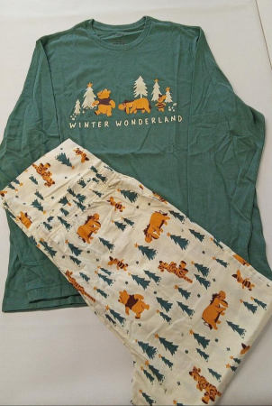 Pijama Amazon Essentials pentru bărbați cu Winnie de Pluș, din bumbac, Marimea L [1]