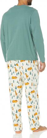Pijama Amazon Essentials pentru bărbați cu Winnie de Pluș, din bumbac, Marimea L [5]
