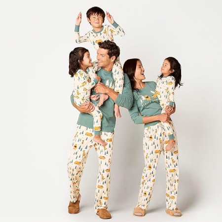 Pijama Amazon Essentials pentru bărbați cu Winnie de Pluș, din bumbac, Marimea L [3]