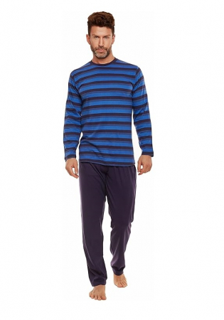 TOATE PRODUSELE - Pijamale lungi pentru barbati Selente Sweet Dreams, albastru inchis, XXL