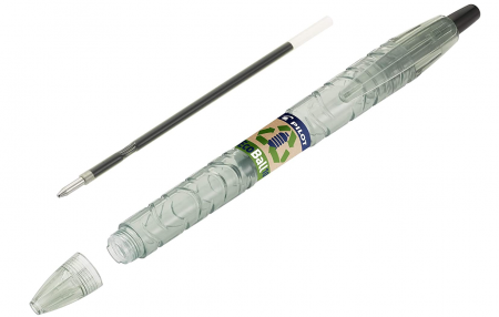 Pilot Set 4 pixuri cu bila reincarcabil B2P Ecoball 1.0, Negru, Albastru, Roșu, Verde [4]