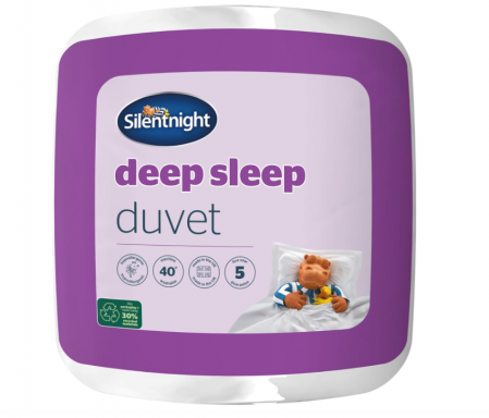 Textile camera - Pilotă Silentnight Deep Sleep King 7.5 Tog, Dimensiune King, 225 x 220 cm, Alb