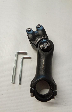 Pipa ajustabila pentru ghidon de bicicletă Getyjoe, 31.8 x 120 mm, 0-60 de grade [1]