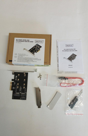 Placa de expansiune DIGITUS IO, M.2 NGFF/NVMe SSD PCIe 3.0 [1]