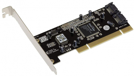 Placa de expansiune KALEA-INFORMATIQUE, PCI către SATA cu 2 porturi independente sau Raid 0.1, chipset Silicon Image SIL3112 [3]